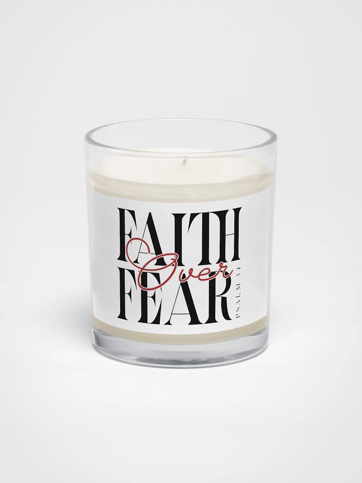 Faith Over Fear Psalm 34 Serenity Spell Soy Wax Candle product image (1)