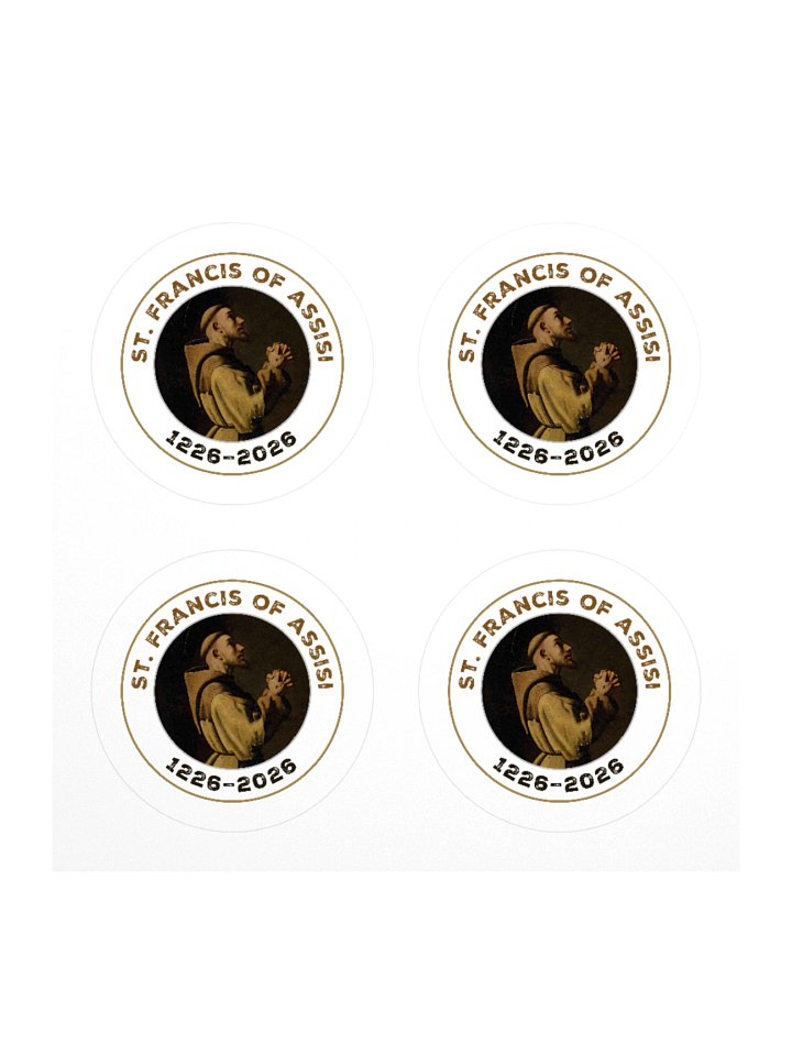 St. Francis of Assisi 1226–2026 Sticker Sheet product image (1)