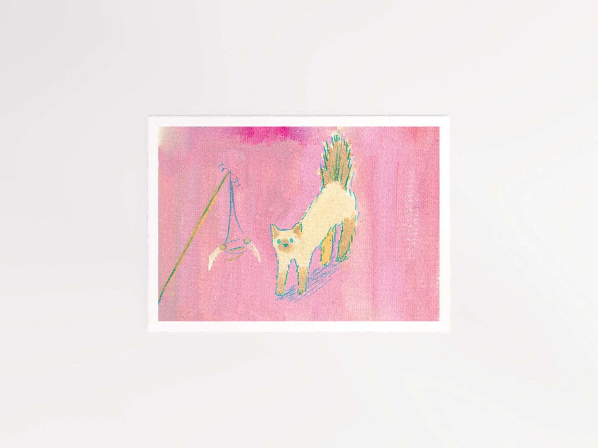 Startled Cat Art print product image (1)