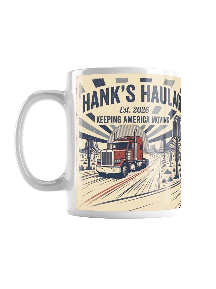 Hank’s Haulage Retro Truck Mug product image (1)