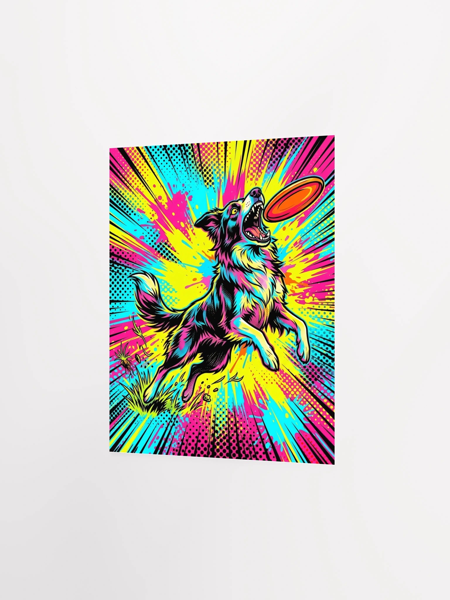 Frisbee Collie Poster product image (26)