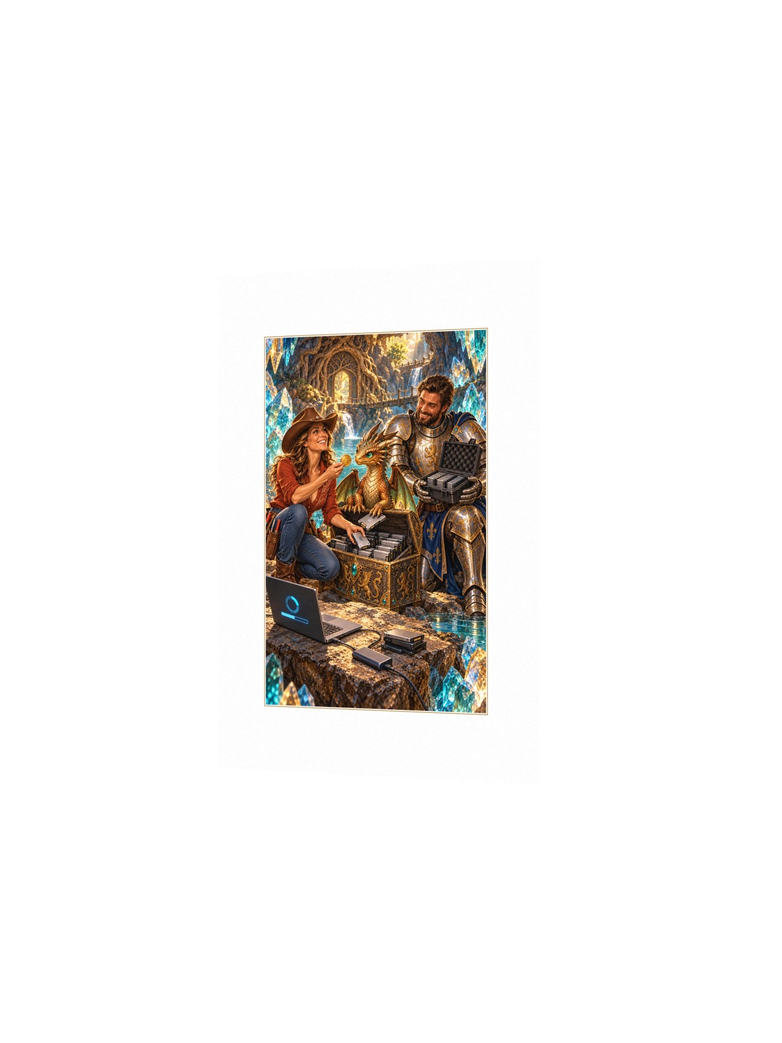 Cache Dragon Small Art Print product image (2)