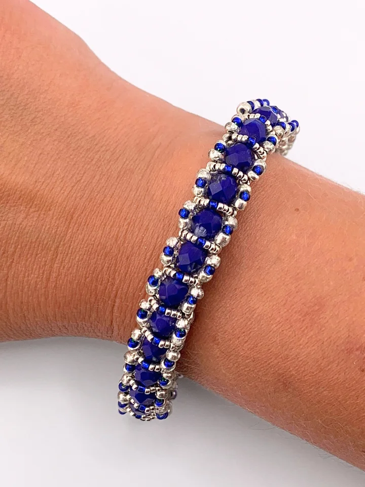 Beading Pattern - 6mm Fire-Polished Tennis Bracelet product image (1)