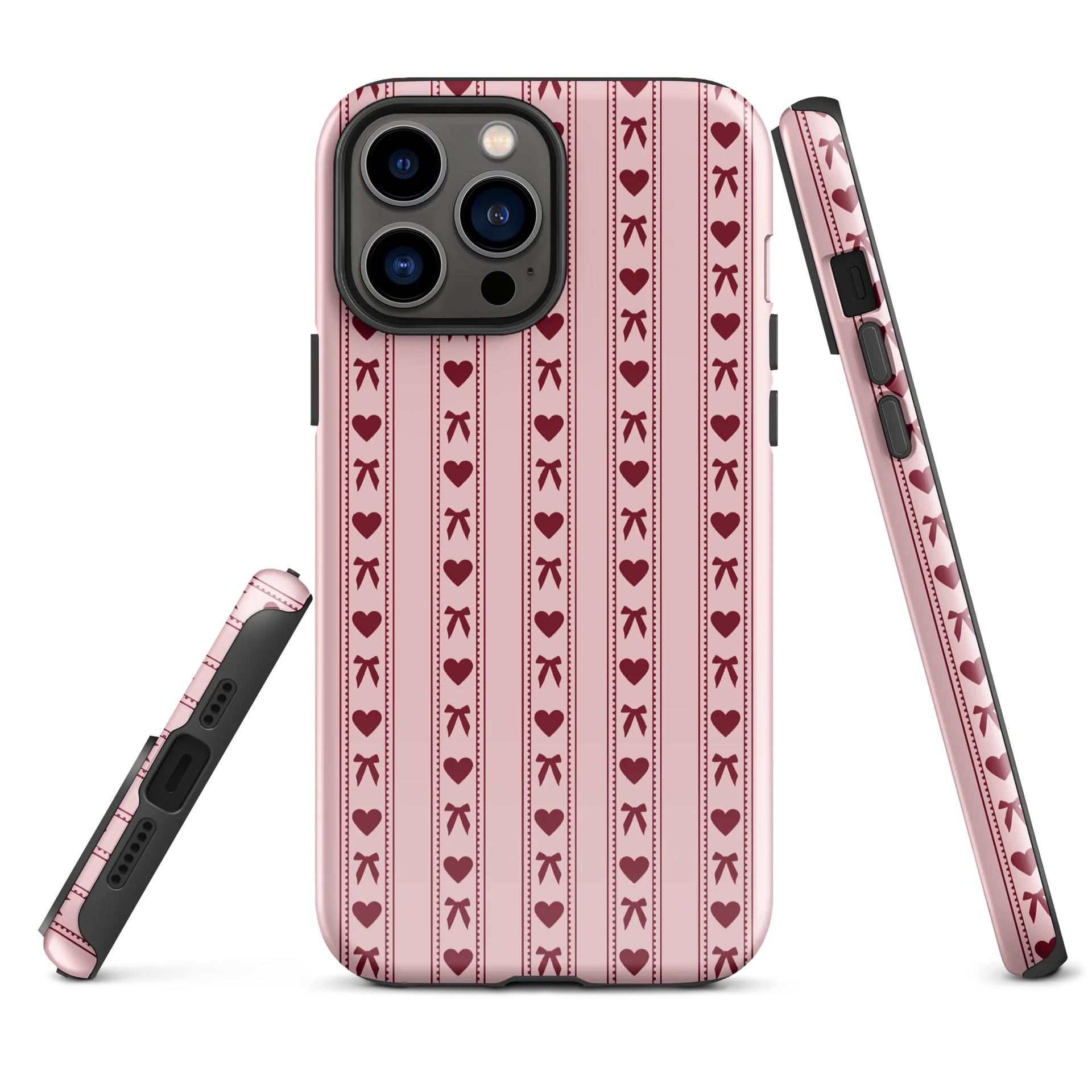 Bows & Hearts iPhone Case product image (2)