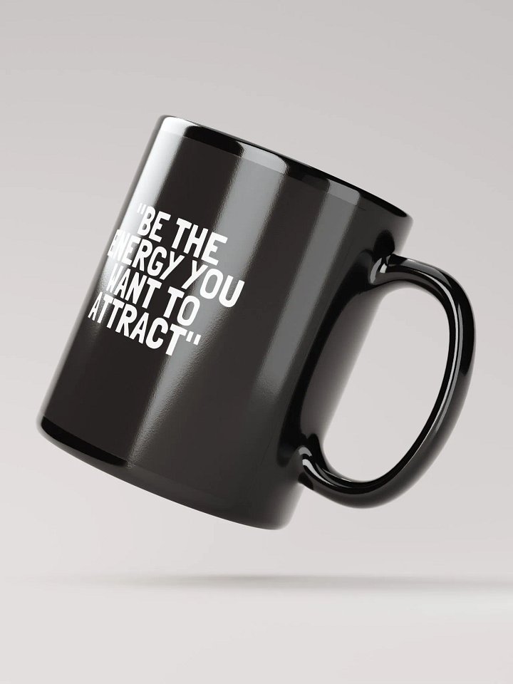 8T Sips Positive Vibes Black Glossy Mug product image (2)