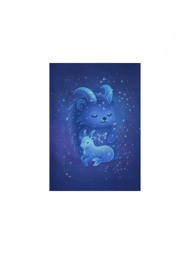 Zodiac hedgie Capricorn matte poster product image (3)