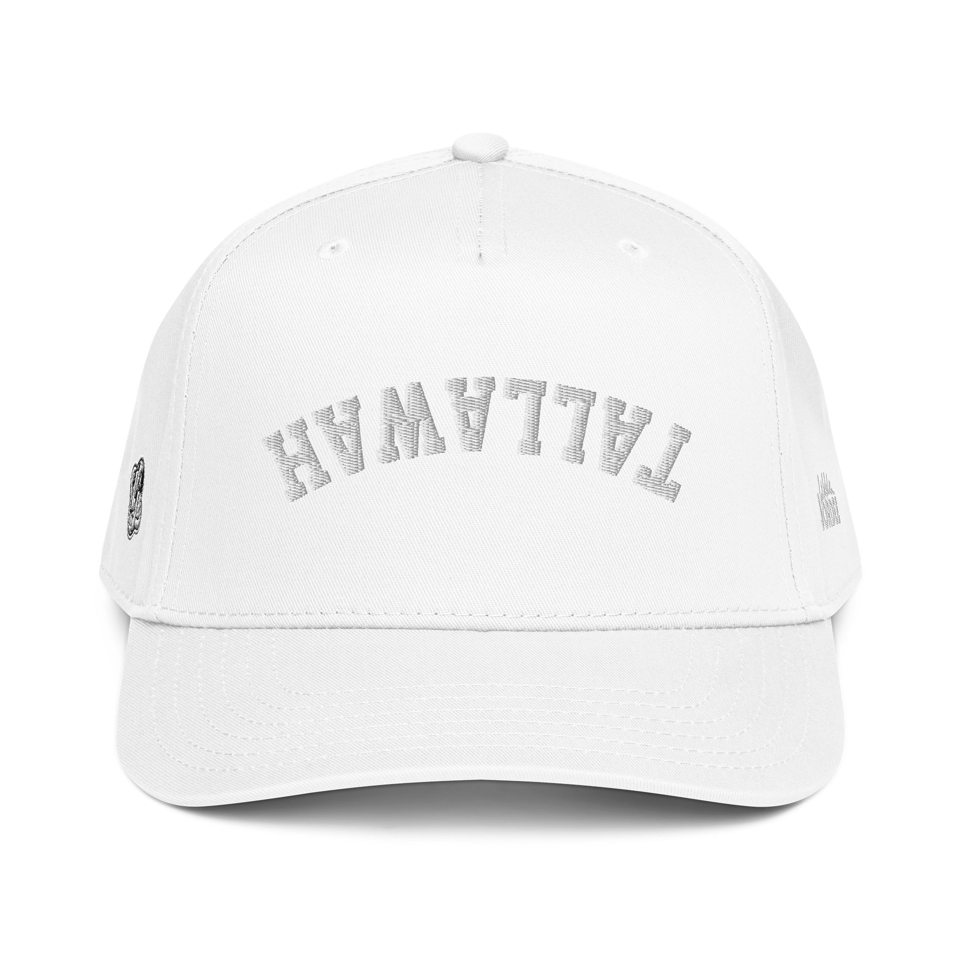 "likkle but TALLAWAH" Baseball Cap in Criss White product image (1)