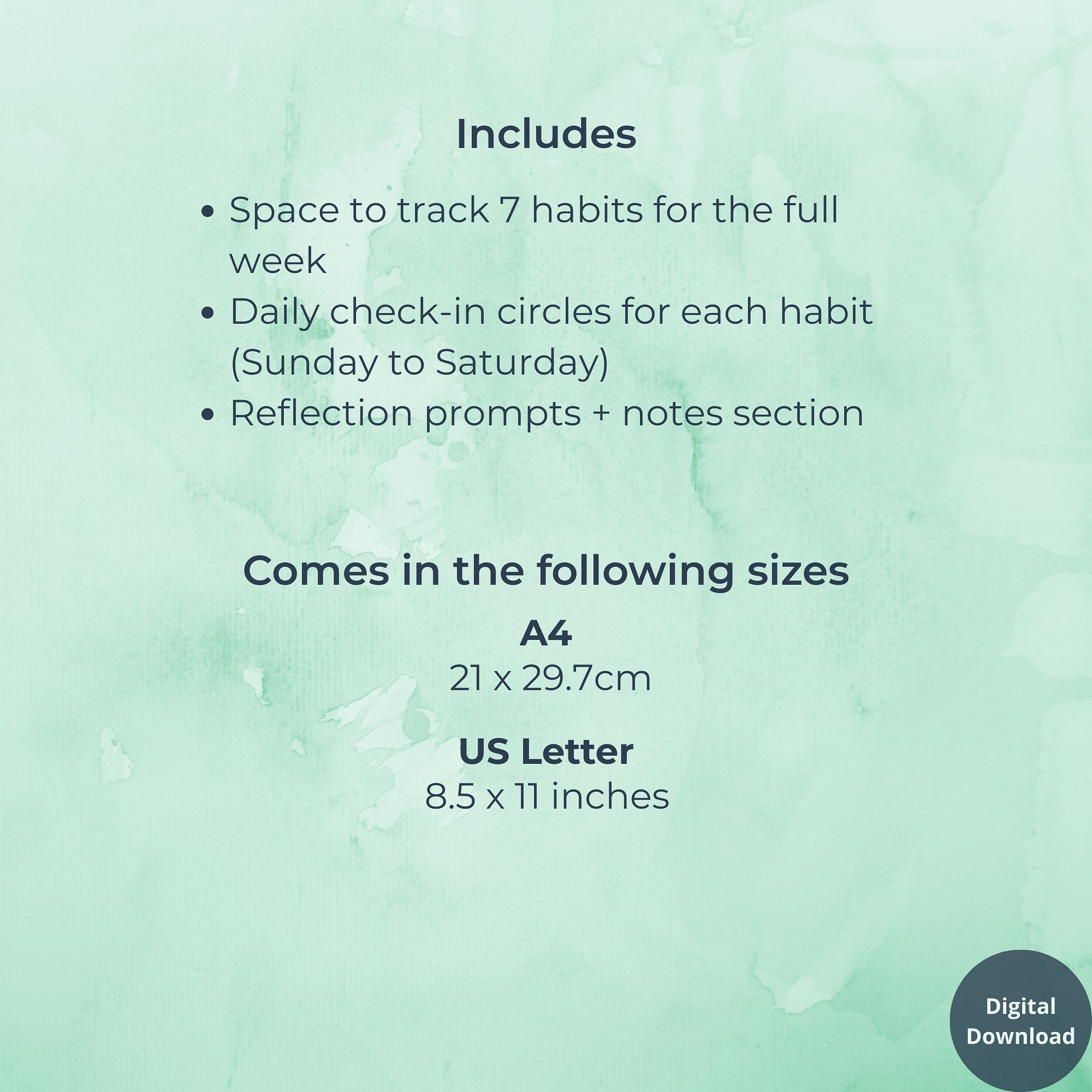 Weekly Habit Tracker product image (5)