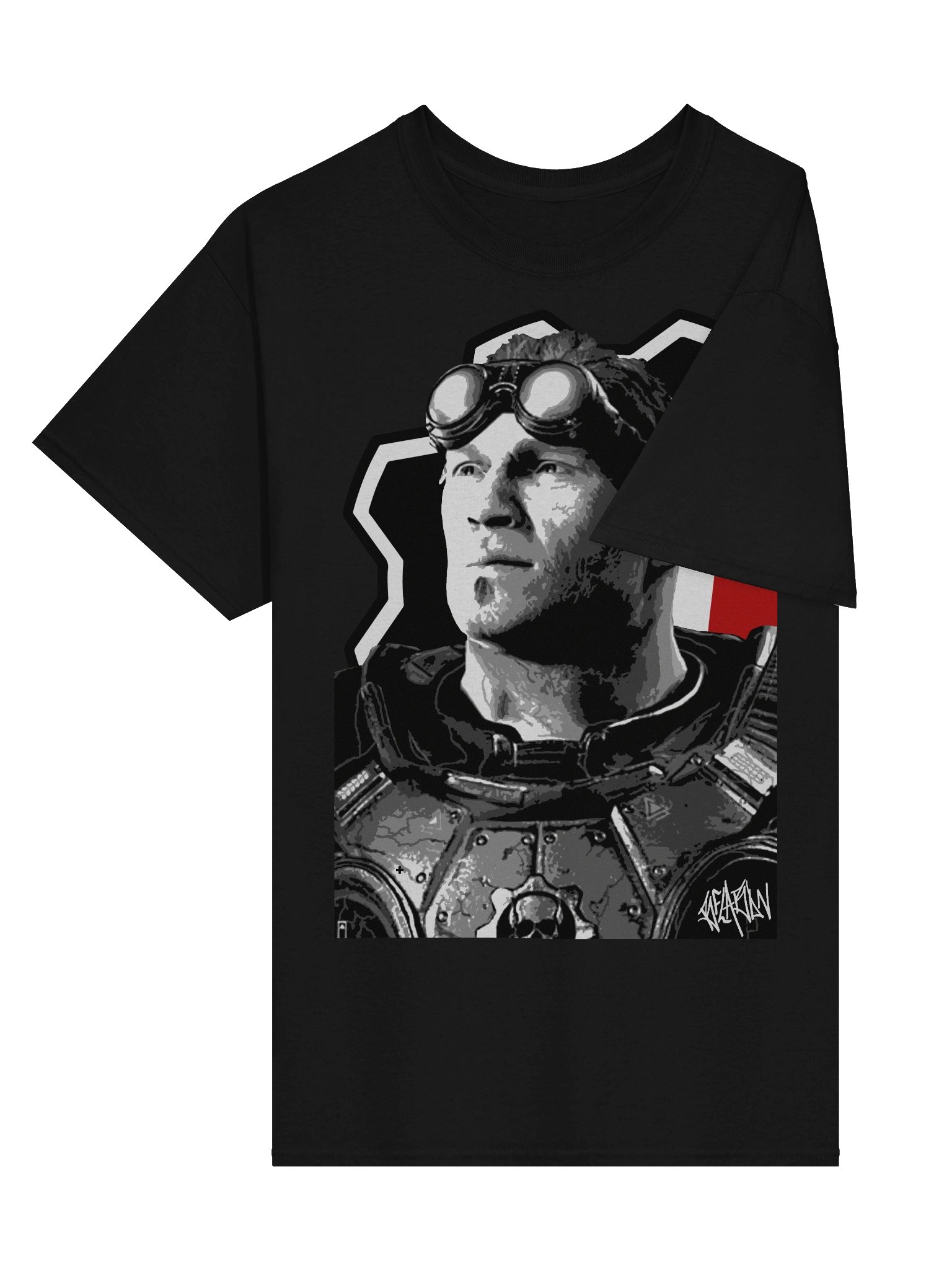 Baird painting tee (BLACK) product image (3)