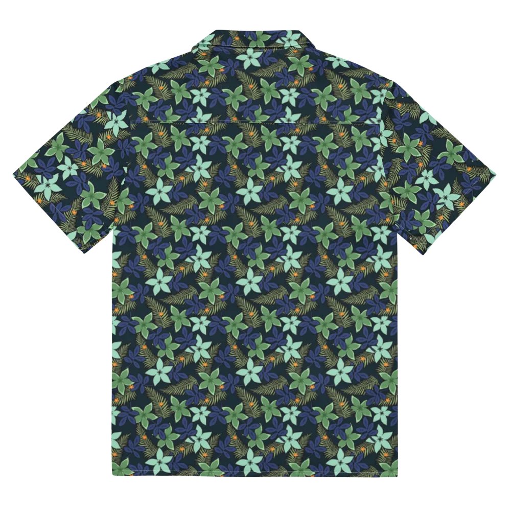 Midnight Tropical Floral Hawaiian Shirt product image (11)