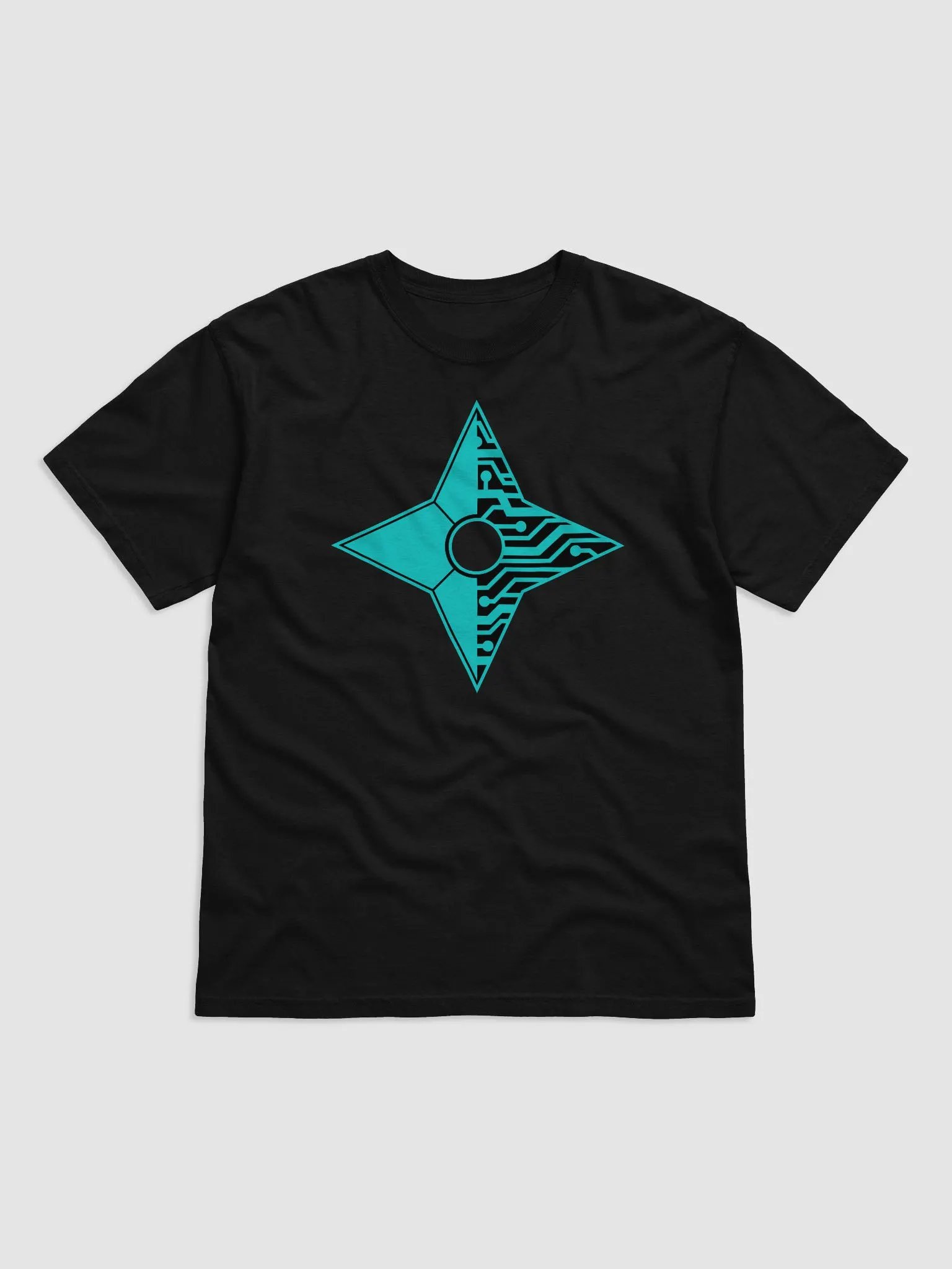 Cyan Cyber Shuriken Shirt product image (1)