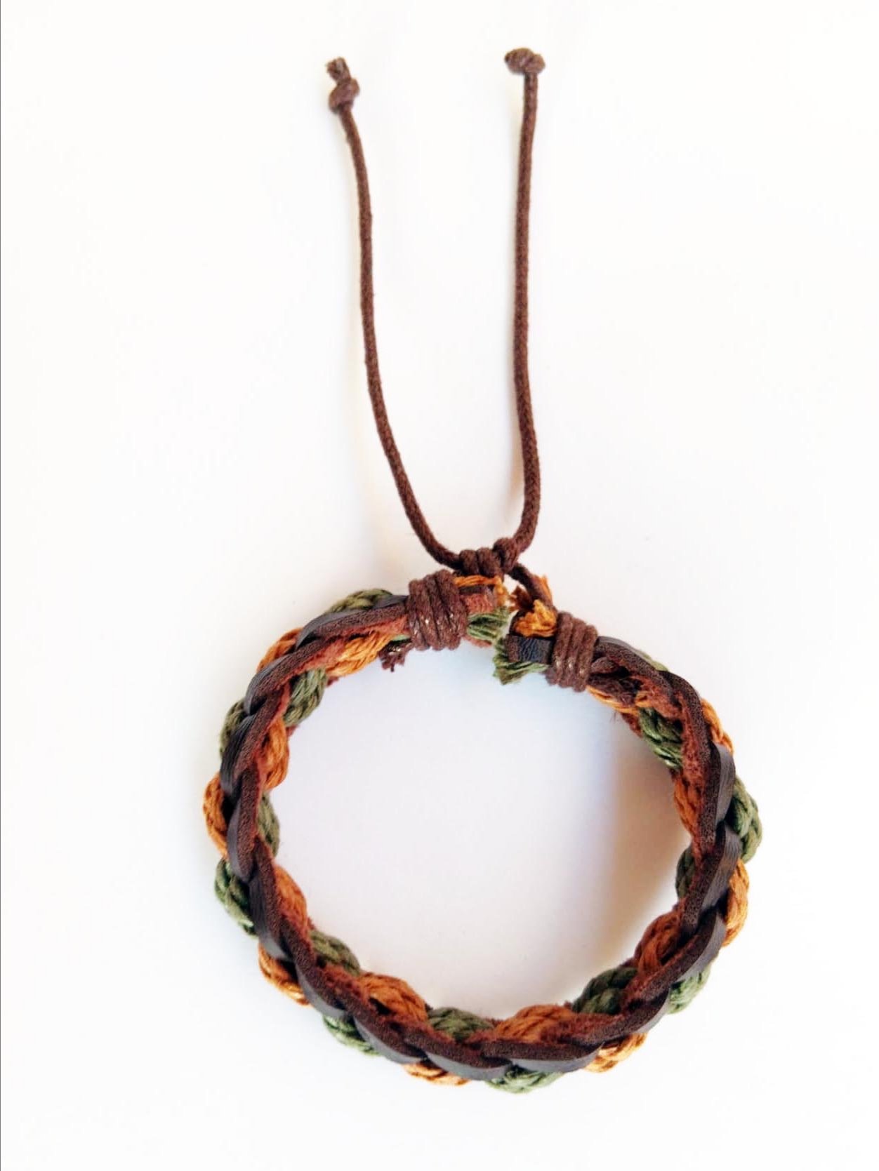 Bracciale intrecciato ocra product image (1)