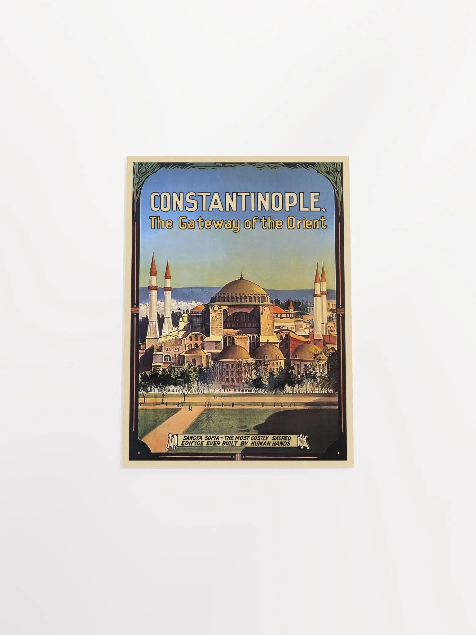 Constantinople, Istanbul, Turkey, 1910s — retro vintage travel poster, retro travel art, retro travel wall art product image (9)