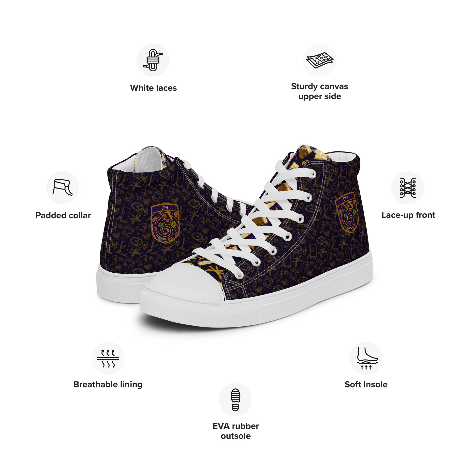 Mens Dungeon Master High Tops product image (2)