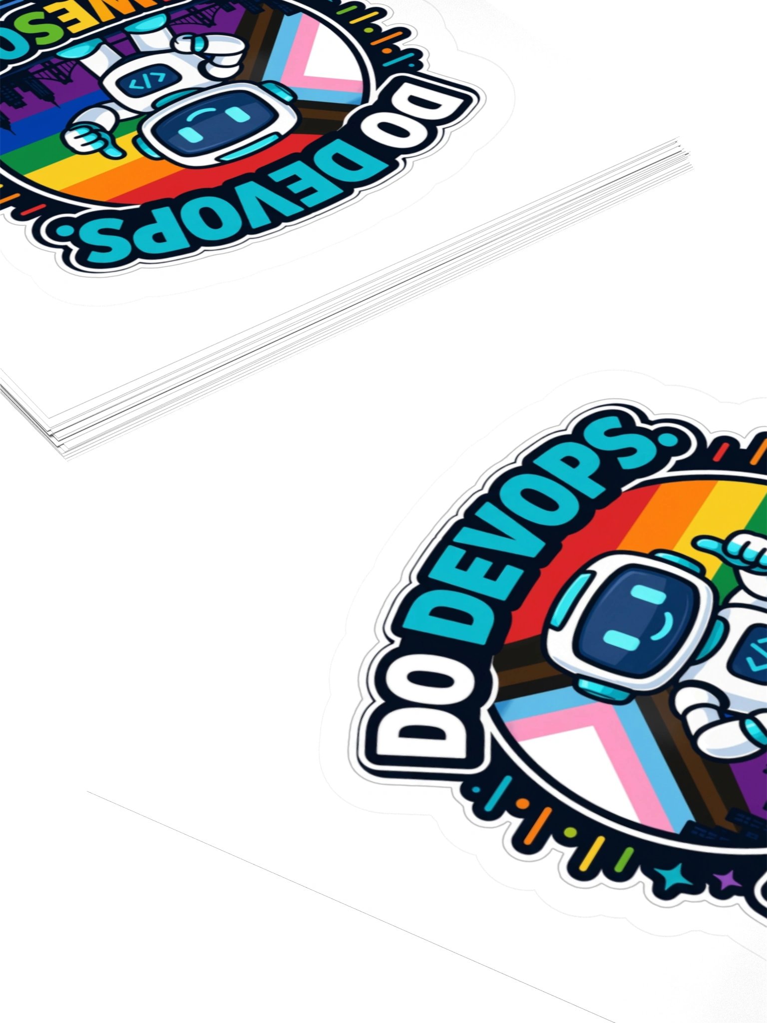 Do DevOps. Be Awesome. Robot Sticker product image (15)