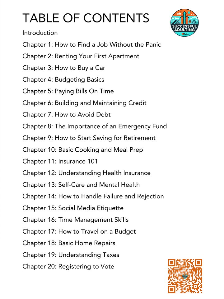Successful Adulting: Things You Didn't Learn in School - Over 300 Pages! product image (2)