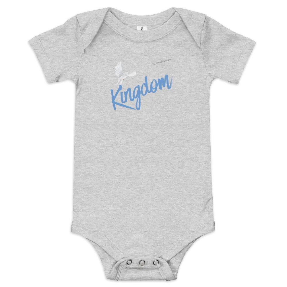BELLA+CANVAS BABY SHORT SLEEVE ONE PIECE KINGDOM product image (1)