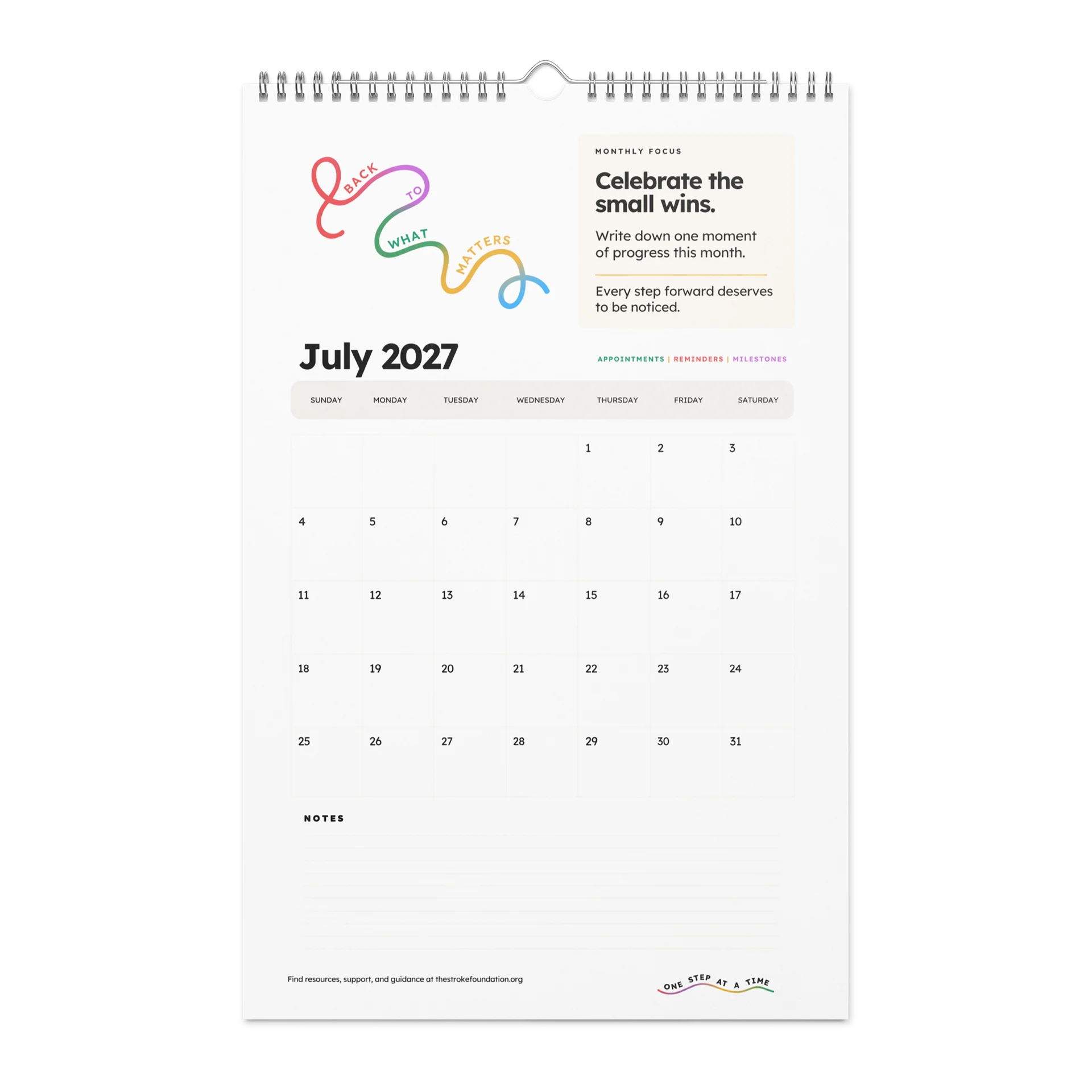 Back to What Matters — 2027 Wall Calendar product image (8)