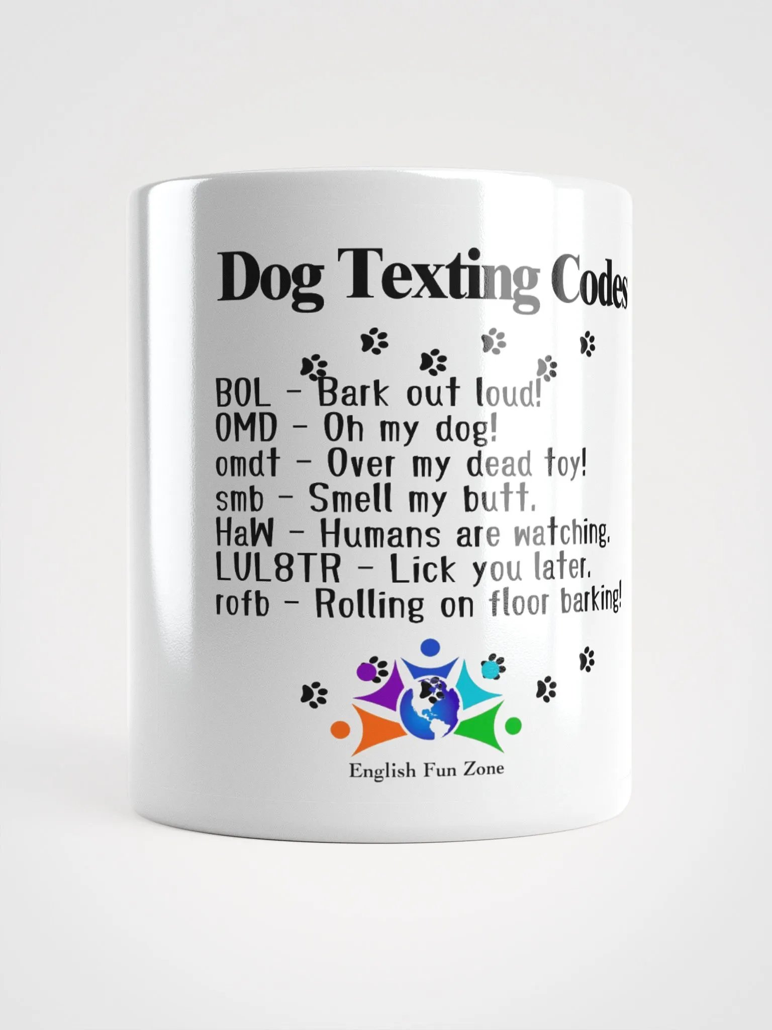 Dog Texting Codes Mug 1 product image (1)