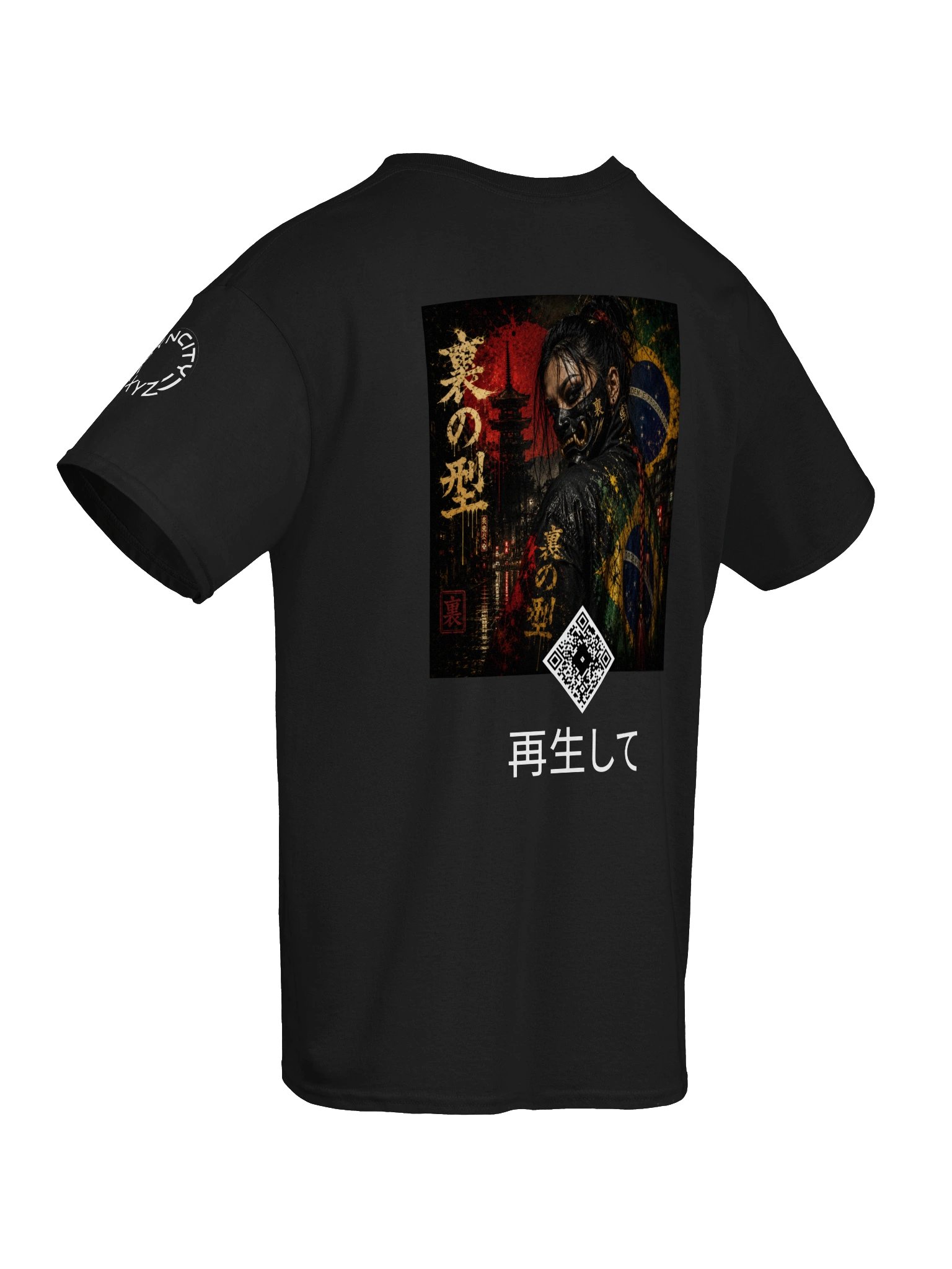 URA NO KATA Scan Tee - Japanese Taiko x Brazilian Montagem Art Shirt product image (3)