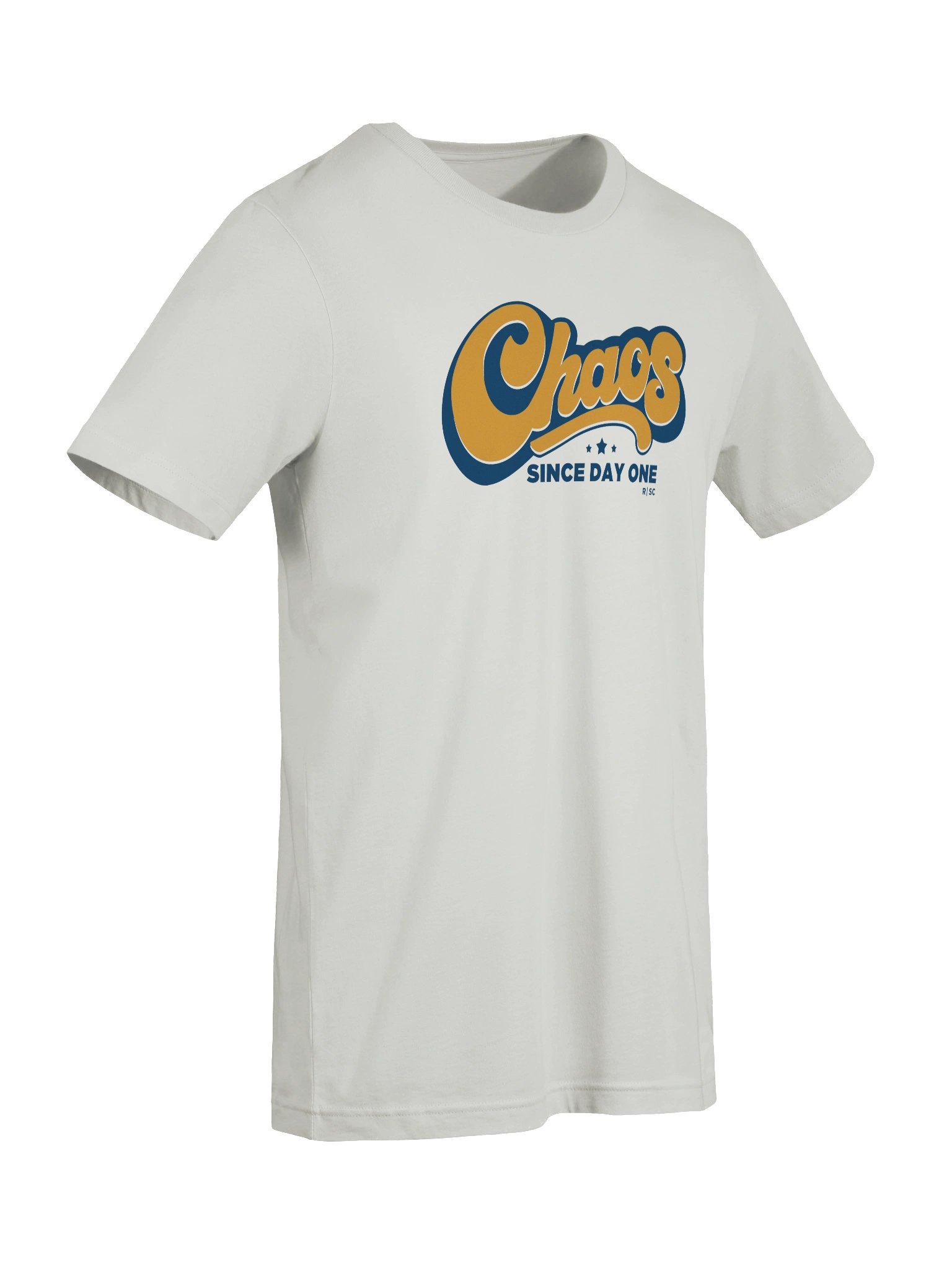 Chaos Since Day One T-shirt (Orange and Blue) product image (9)