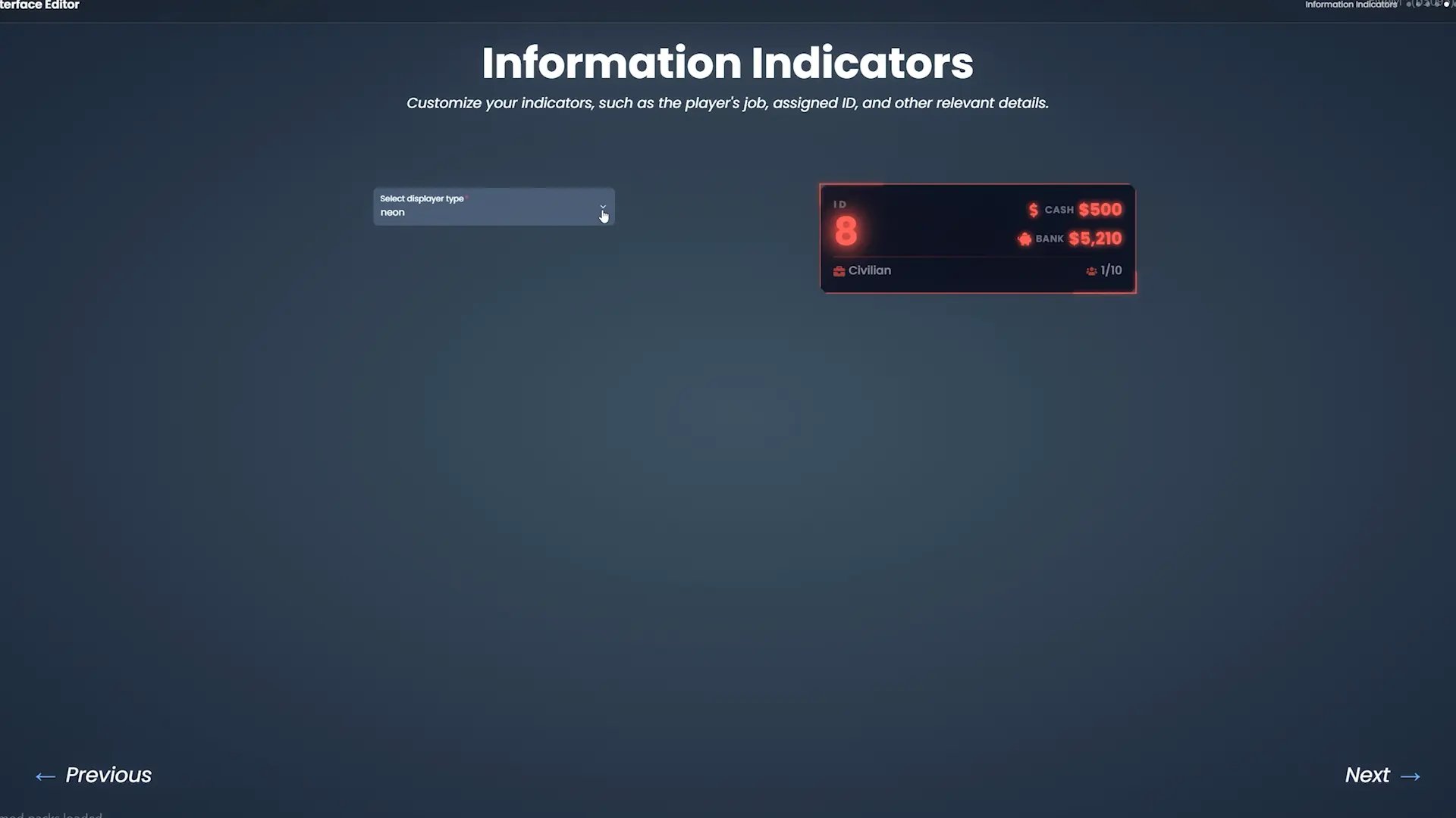 Interface 2.0 for FiveM | Advanced HUD, Chat & UI Customization System [ ESX ] product image (5)