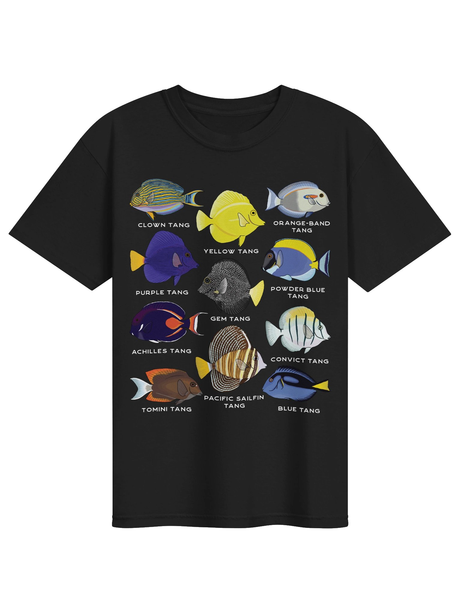 Tang Police(Front and Back Prints) T-Shirt for Reef Aquarium Lovers product image (7)