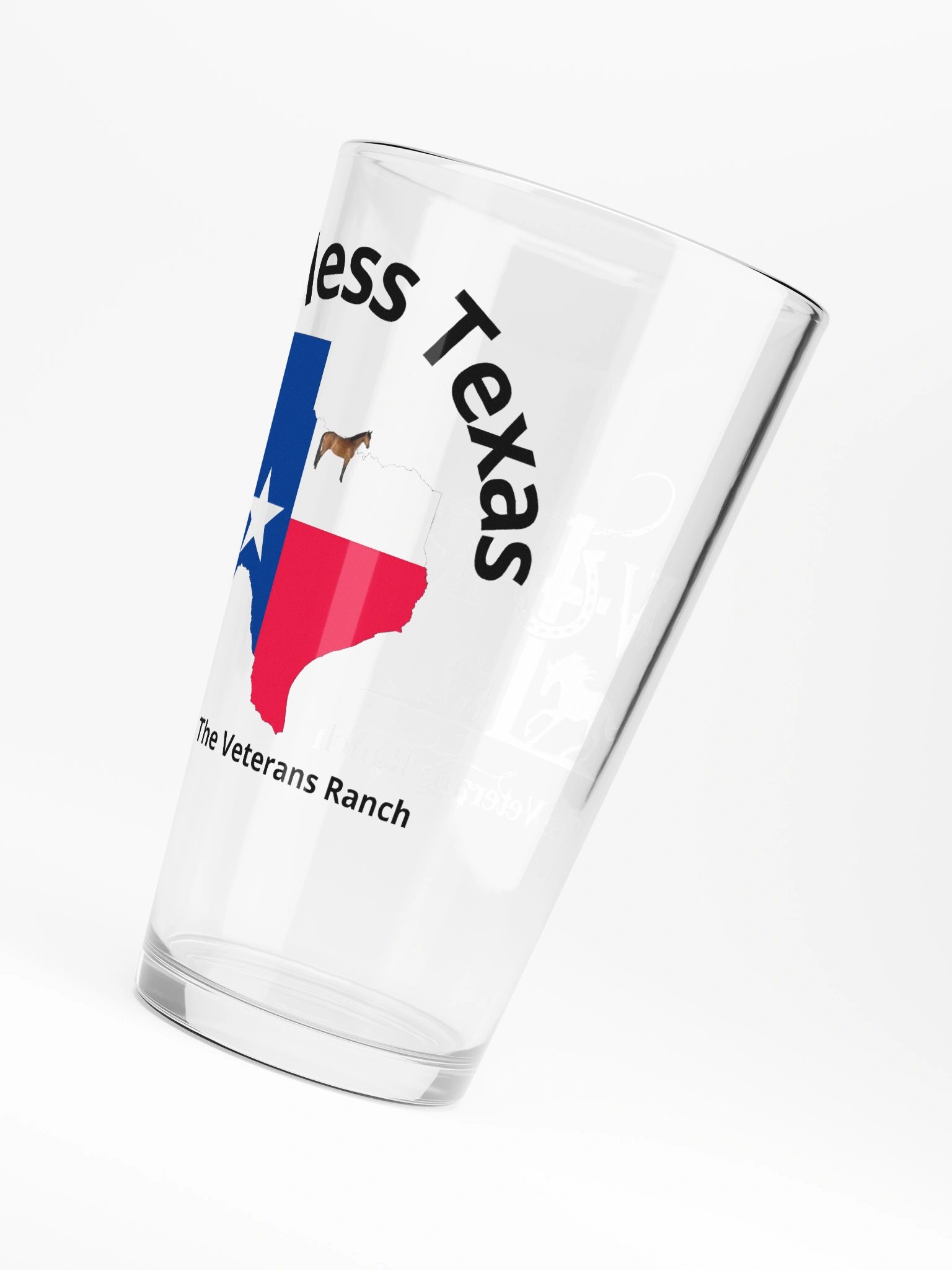 God Bless Texas Pint Glass product image (3)