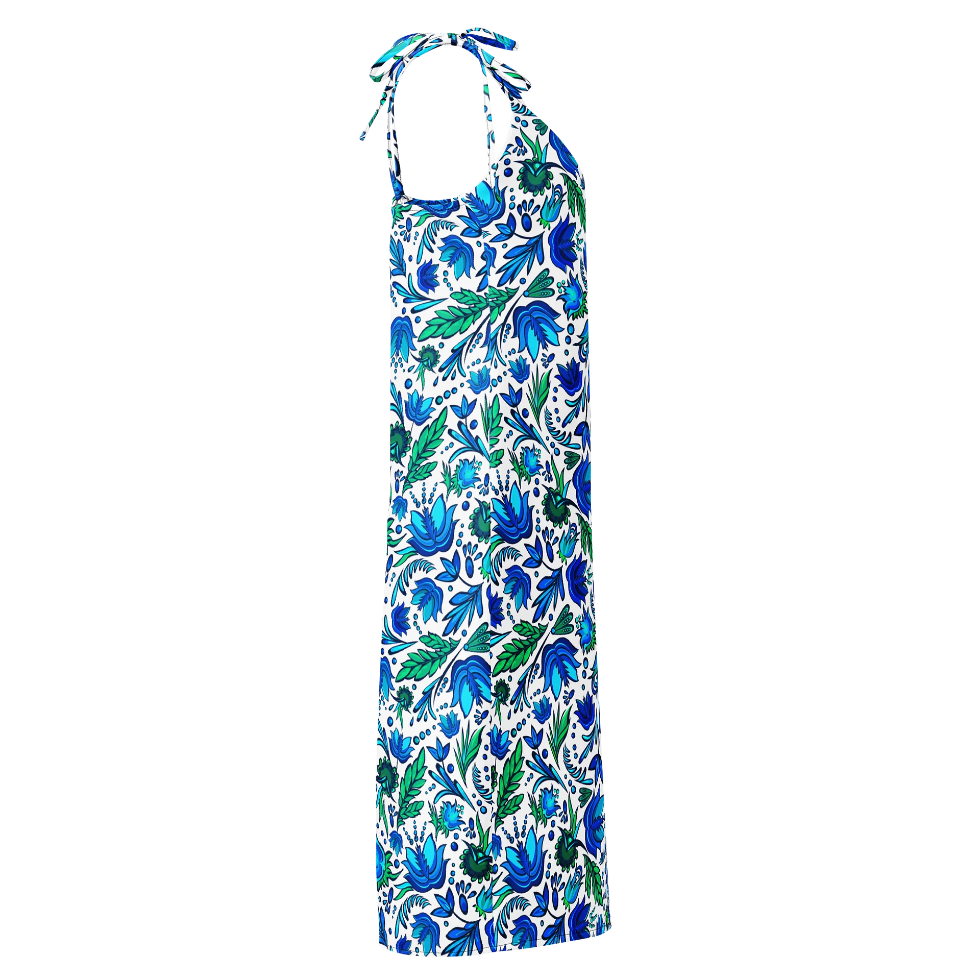 Blue Current Botanical Tie-Strap Dress product image (5)