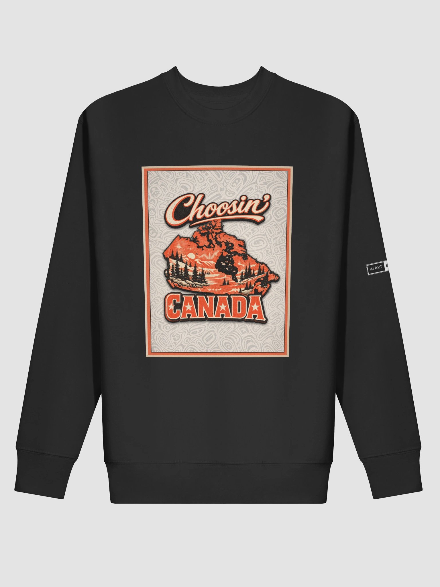 "CHOOSIN' CANADA" premium cotton sweatshirt product image (1)