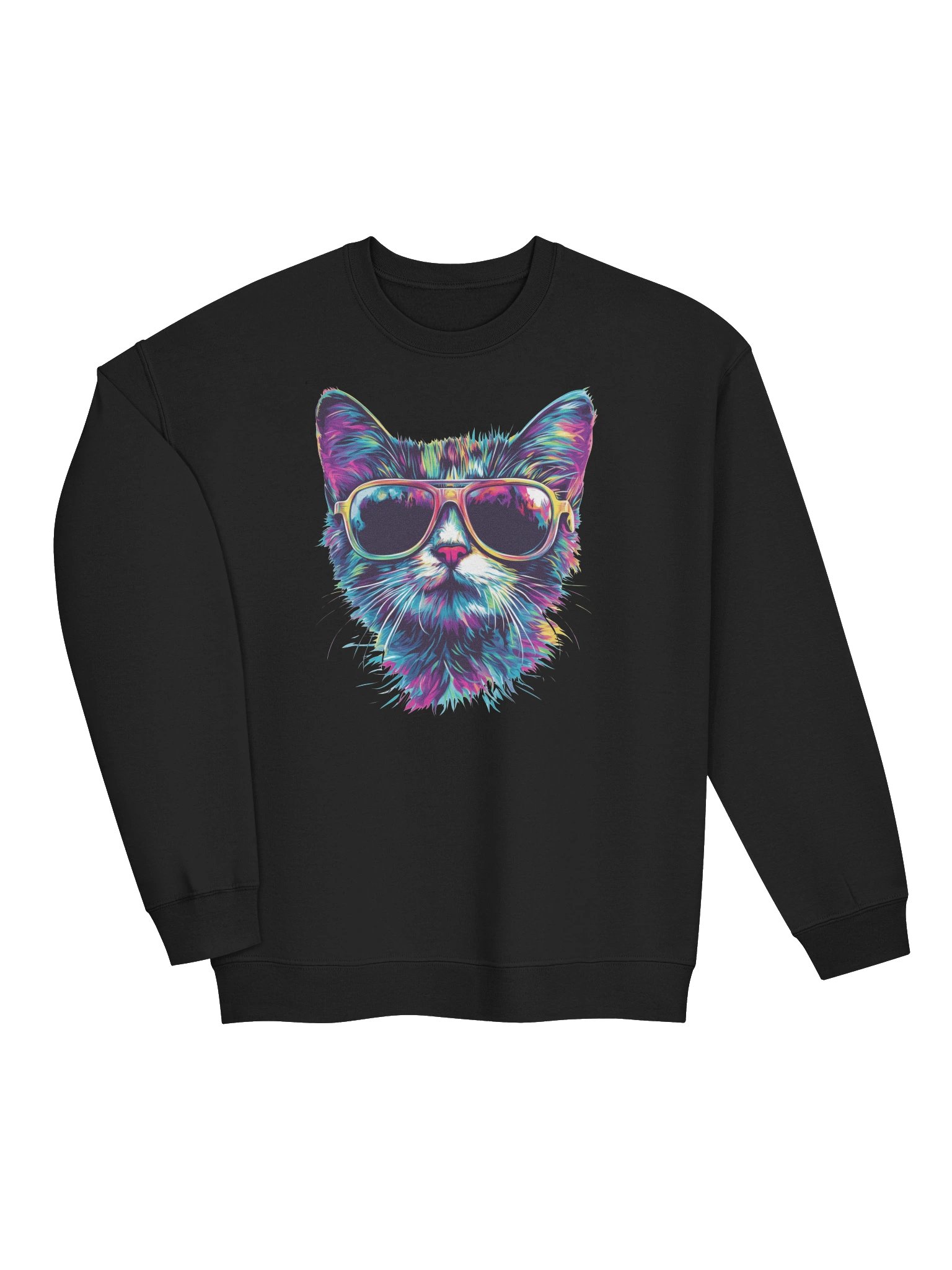 Psychedelic Cat Sweatshirt product image (25)