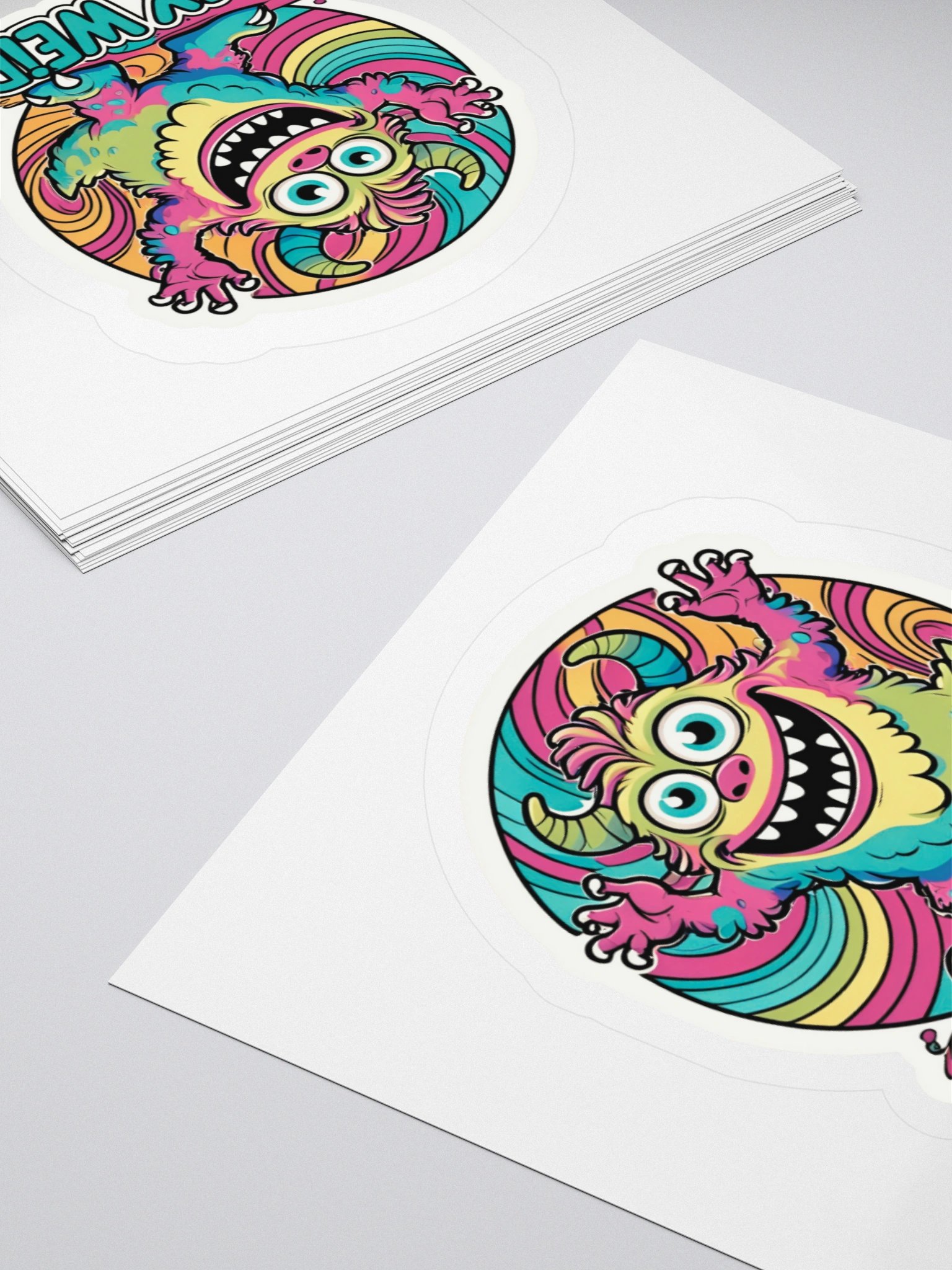 Colorful Monster 'Stay Weird' Sticker product image (4)