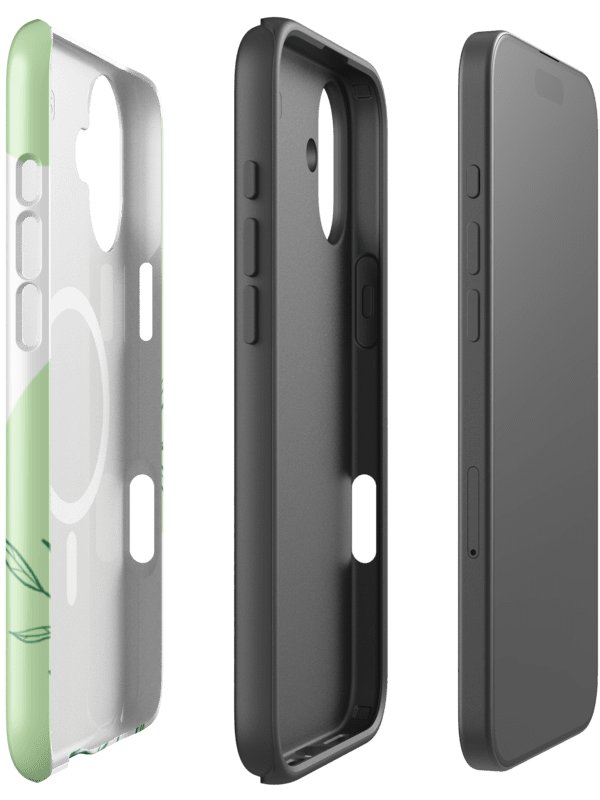 Stylish Tough Magnetic MagSafe® iPhone® Cases with Leaf Design, Eco-Friendly 14, 15, 16, 17, Pro, Pro Max, Plus Cases. product image (3)