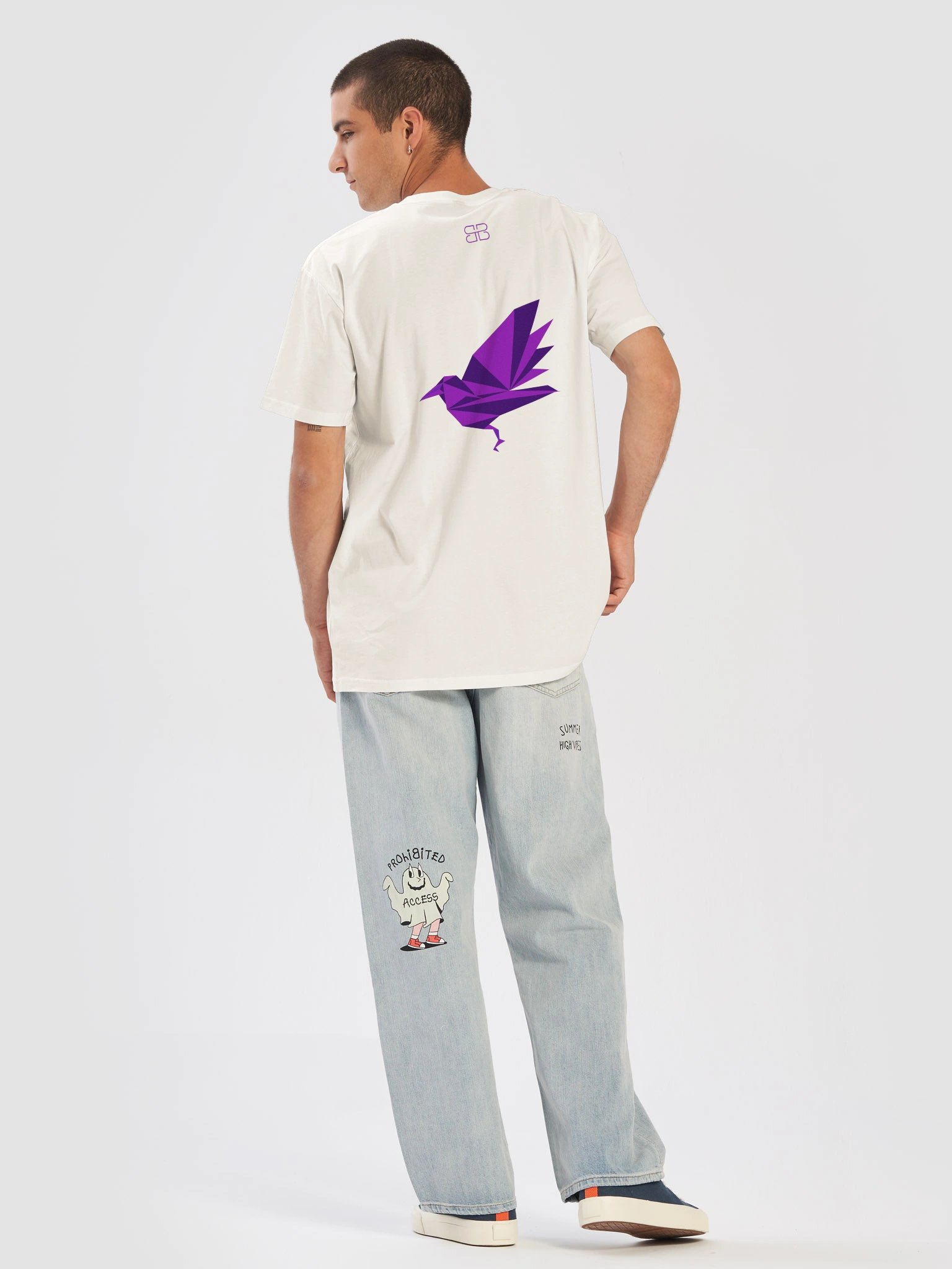 RAVEN PURPLE IMAGE ABSTRACT T-Shirt - Light product image (6)