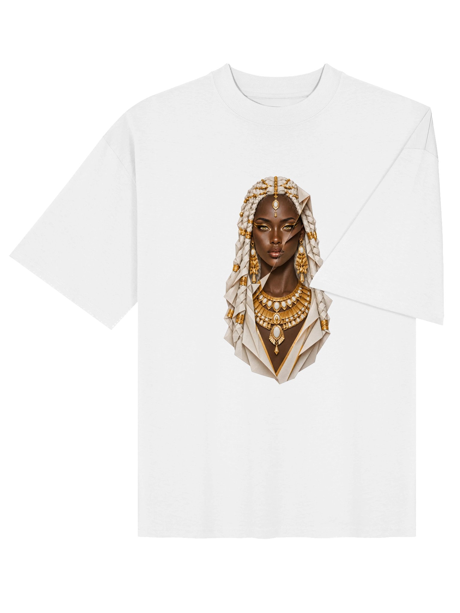 DNARNYA — Mut Folded Portrait T-Shirt — White product image (4)