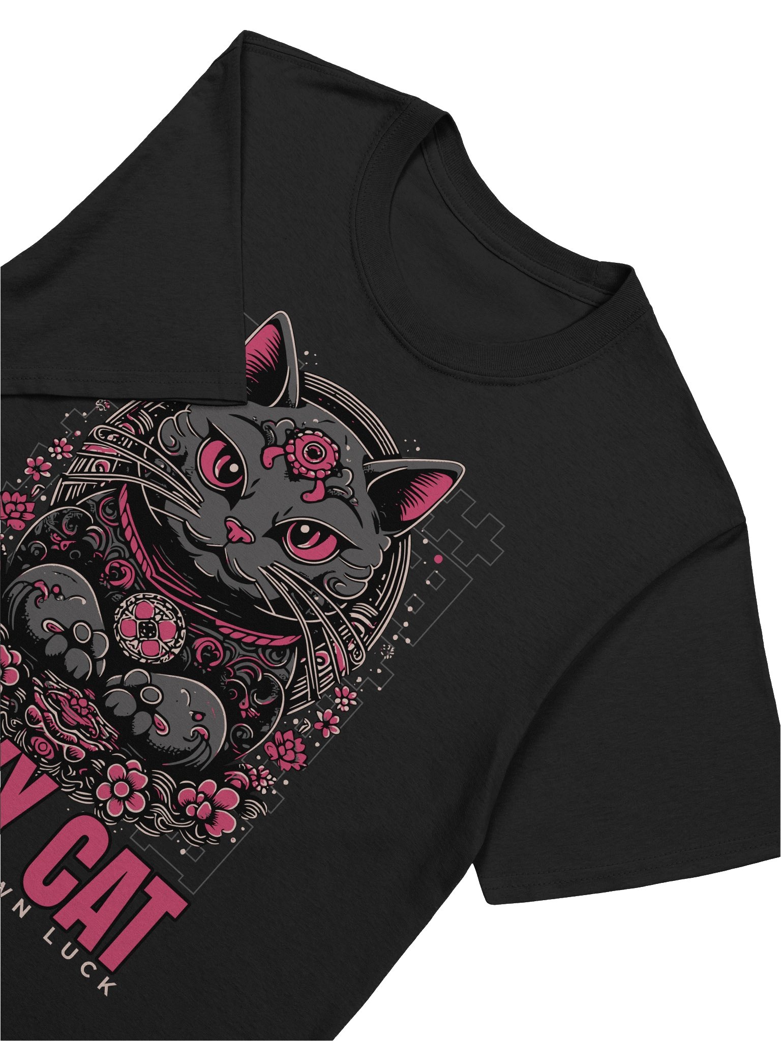 Lucky Cat Make Your Own Luck T-Shirt - Gildan Softstyle product image (5)