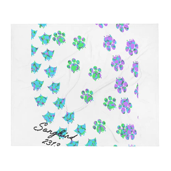 Songbird2313 Pet Prints Throw Blanket product image (2)