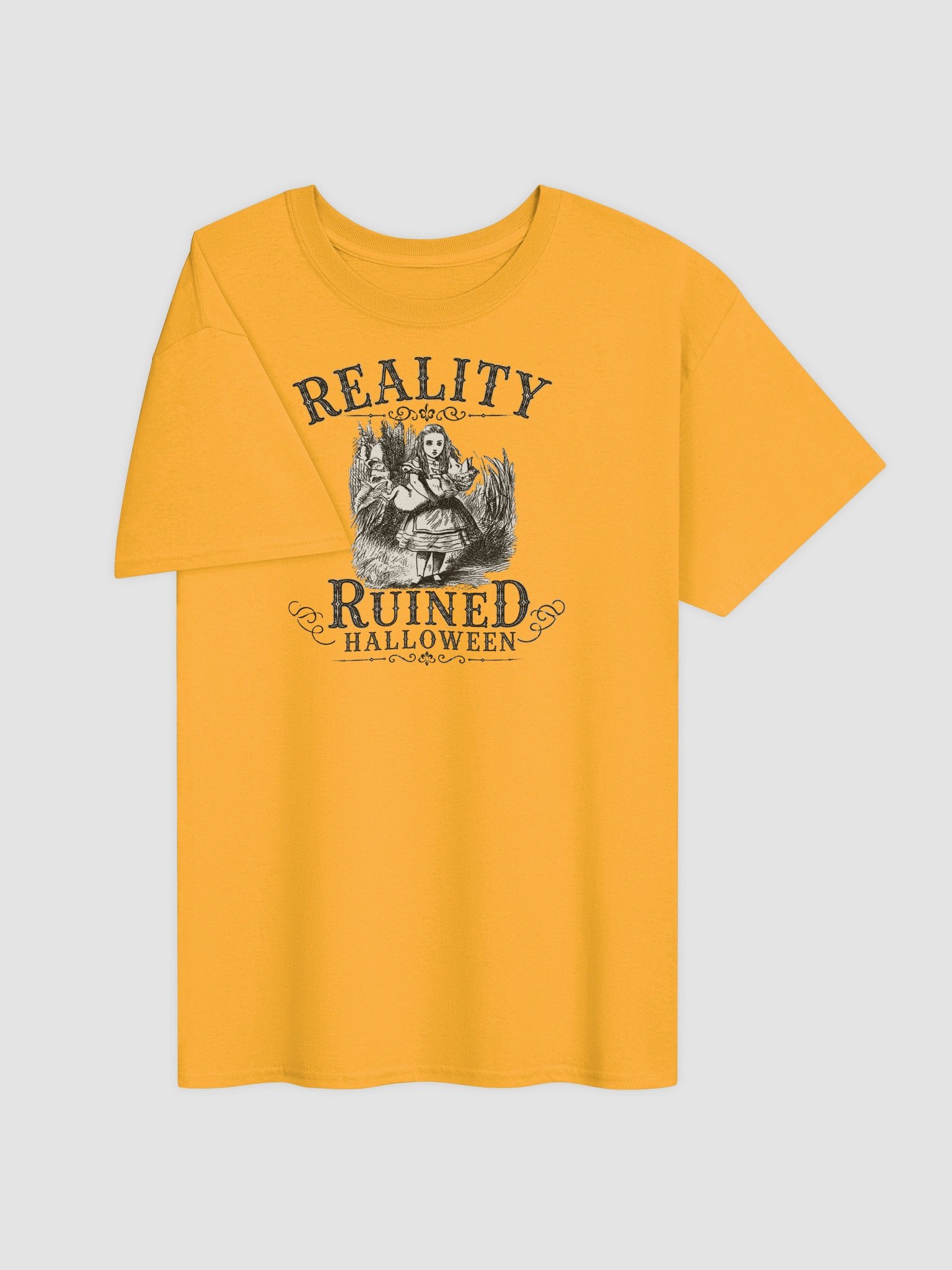 REALITY RUINED HALLOWEEN Alice Cotton Unisex Heavyweight T-Shirt product image (3)