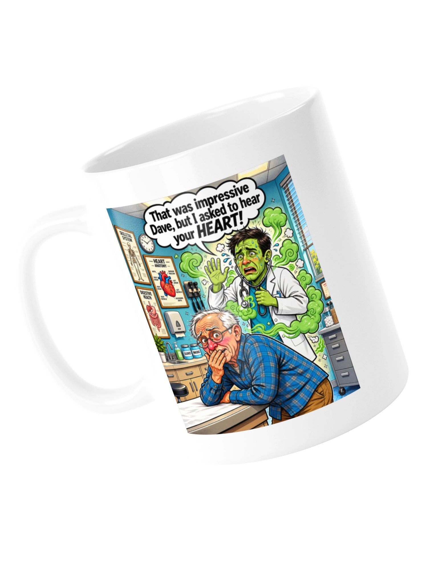 1 Earth Prints Hear Your Heart Dave White Glossy Mug product image (5)