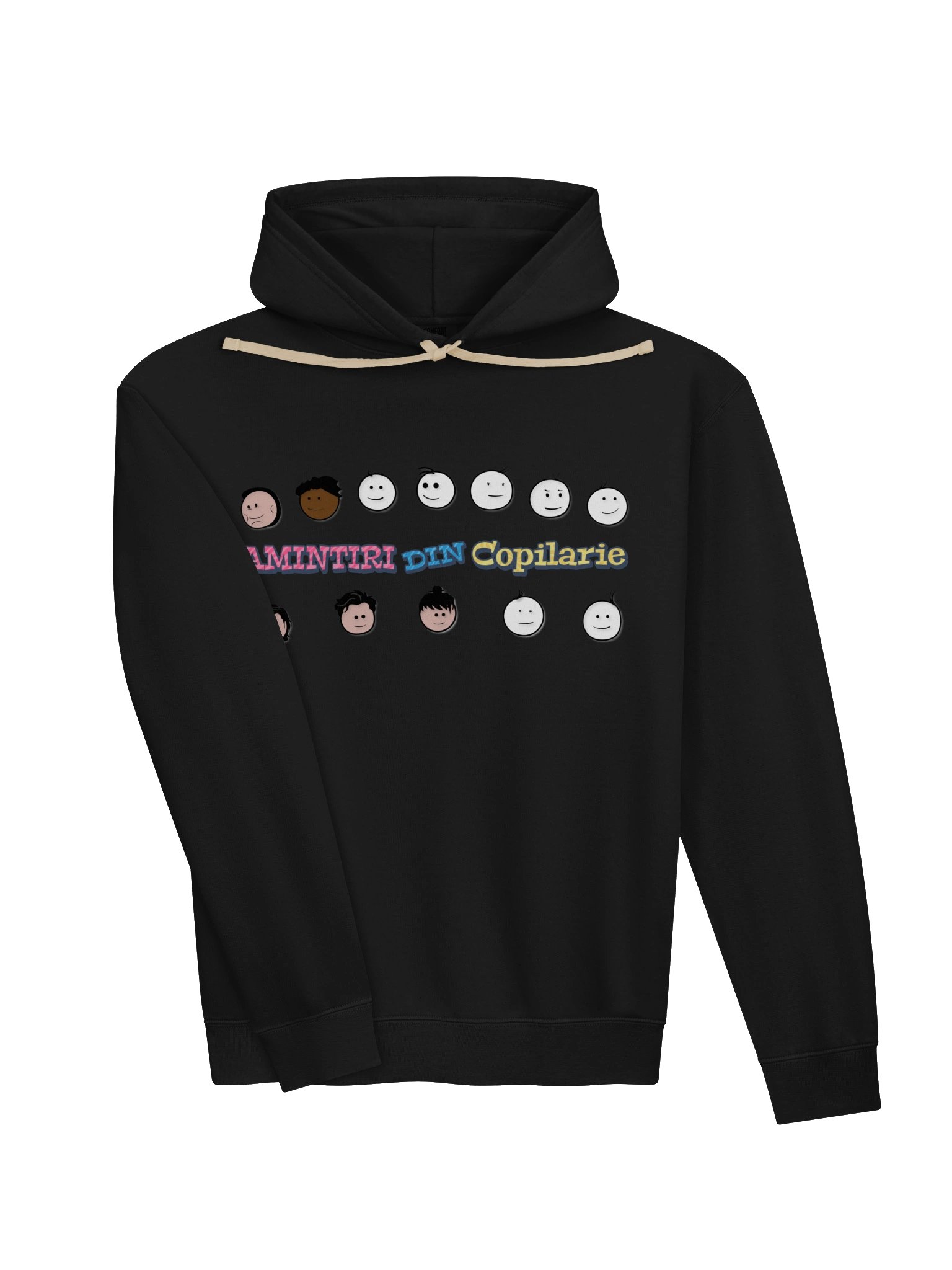 🧥 Hanorac Negru Bărbați „Amintiri Din Copilărie” – Personajele product image (3)