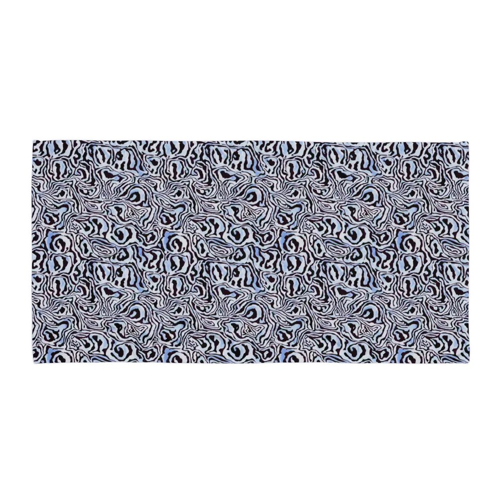 Blue Black Snake Pattern Towel product image (1)