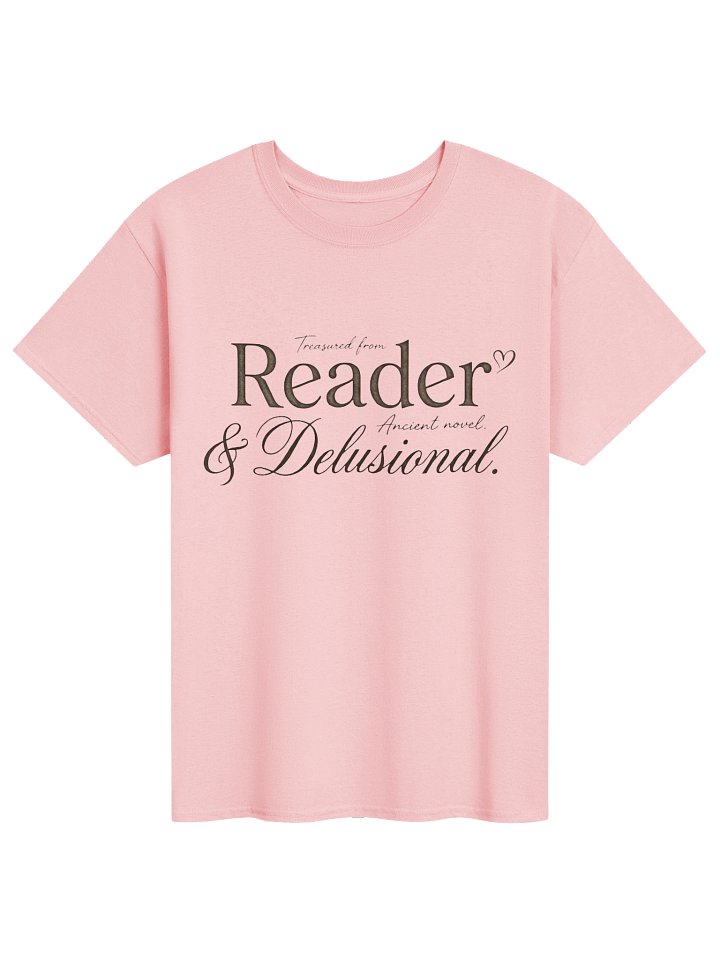 Reader & Delusional Premium Editorial Tee | Dark Romance Edition product image (1)