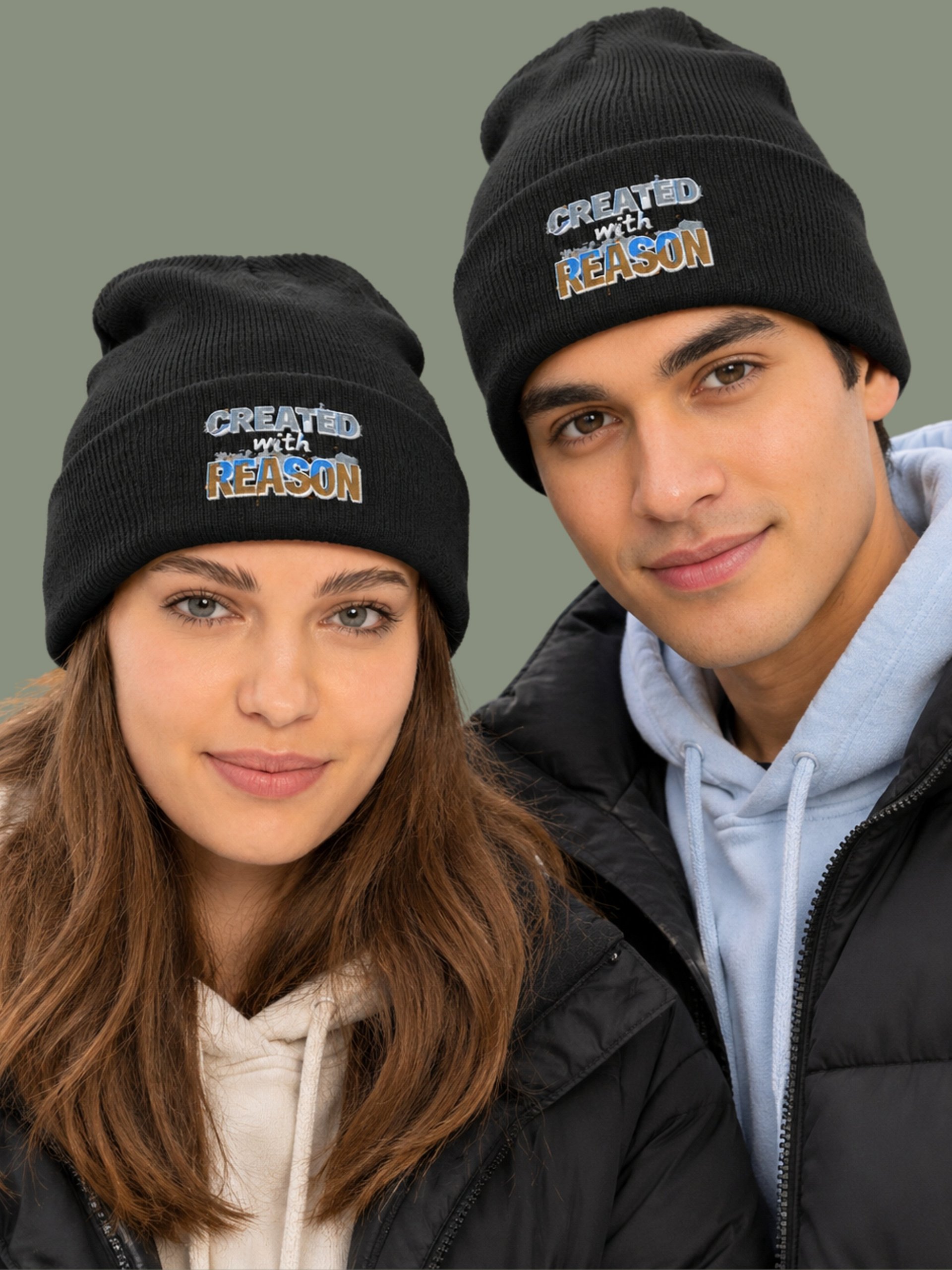 Created with Reason Faith Statement Beanie product image (1)