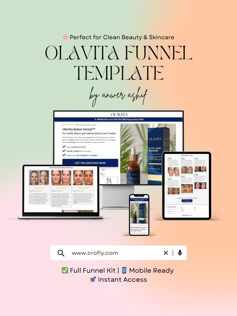 Natural Skincare Funnelish Templates product image (1)