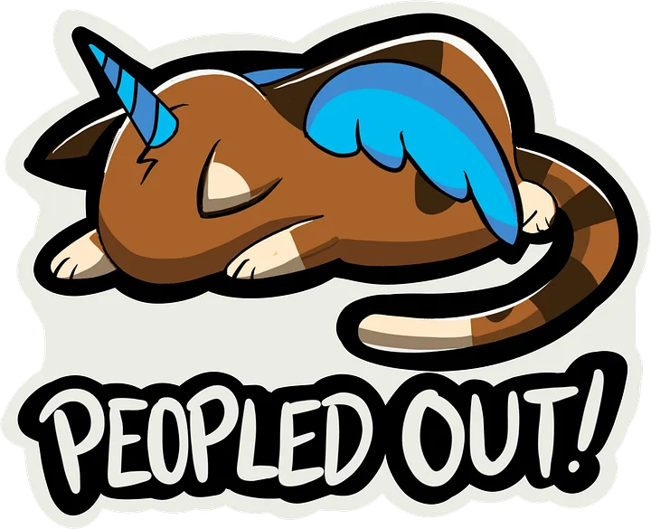Peopled Out Magnet product image (1)