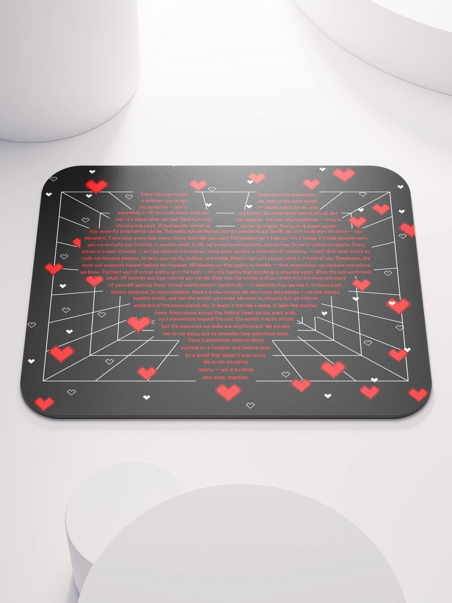 Deep Love VR Pixel Heart Mouse Pad product image (5)