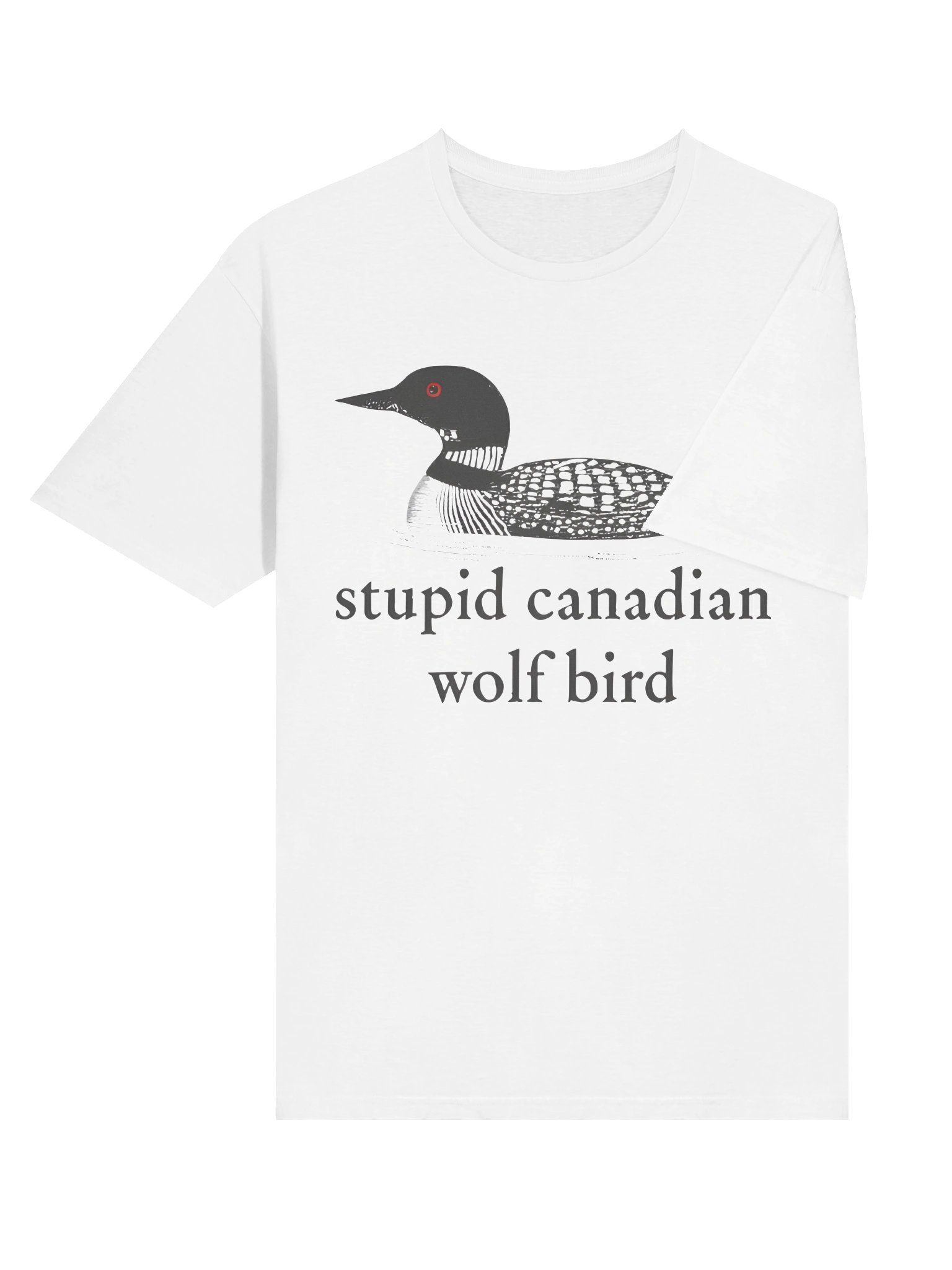 Stu*pid Canadian Wolf Bird Shirt product image (4)