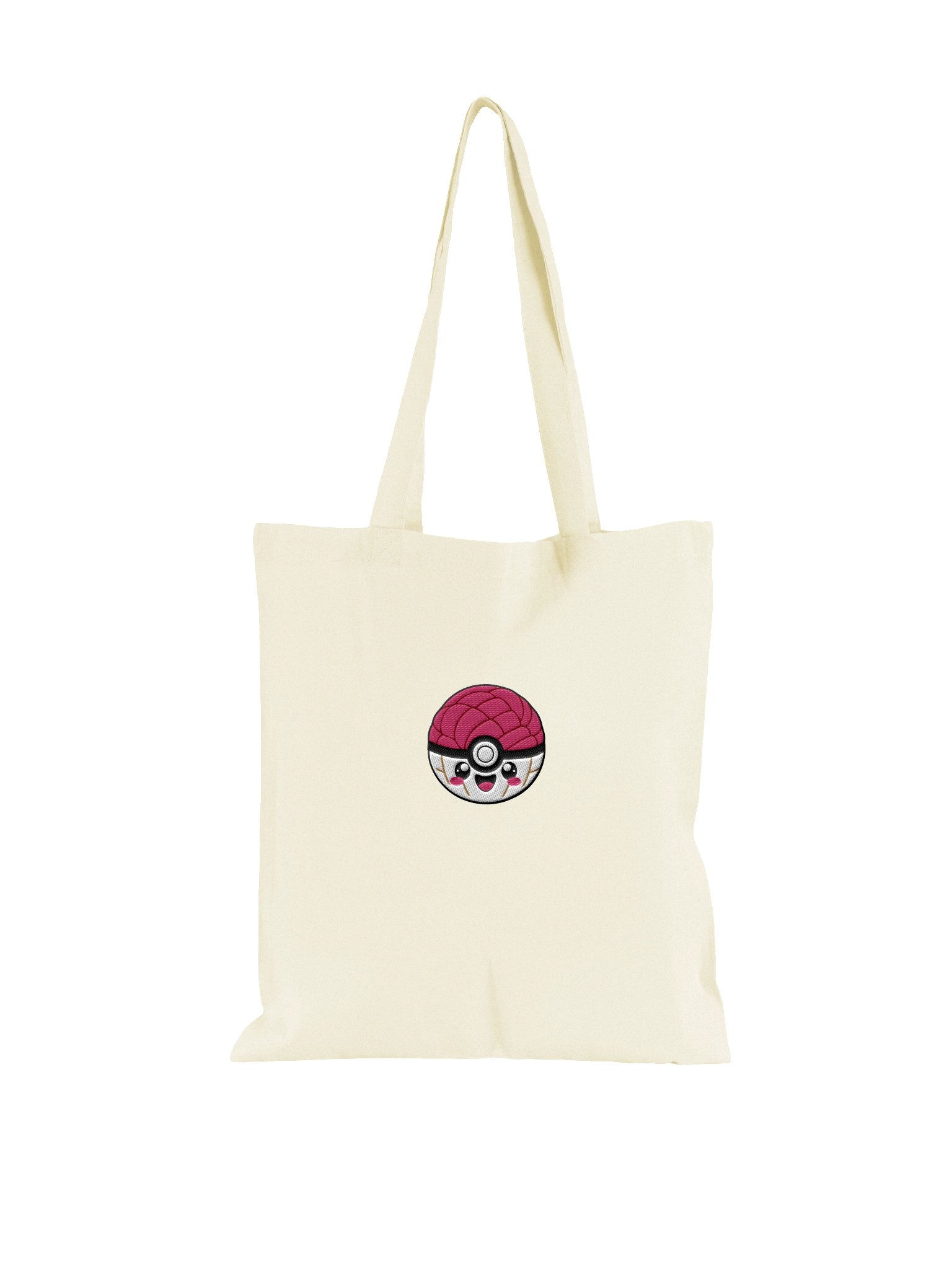 Strawberry Concha Ball Tote — Cream (Limited Stitched Edition) product image (1)