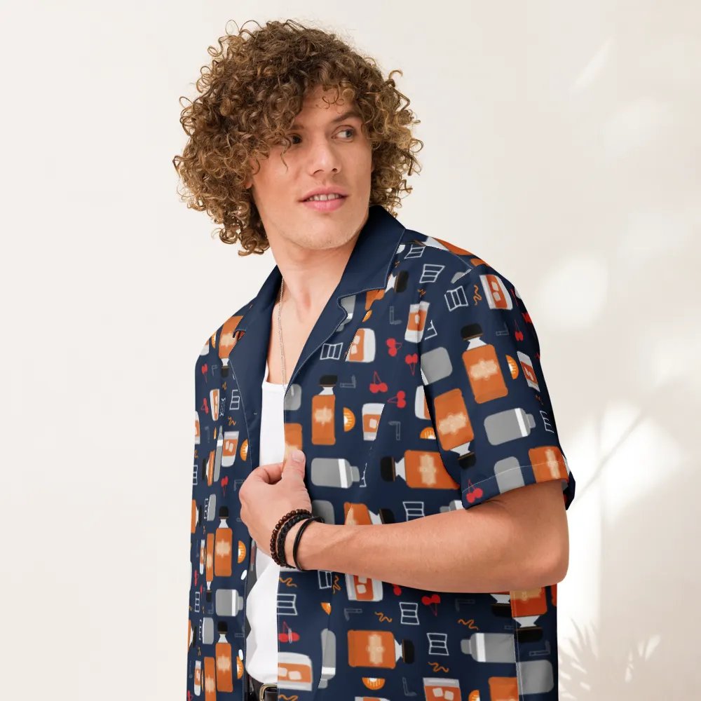 Bourbon Vibes Patterned Hawaiian Shirt product image (7)