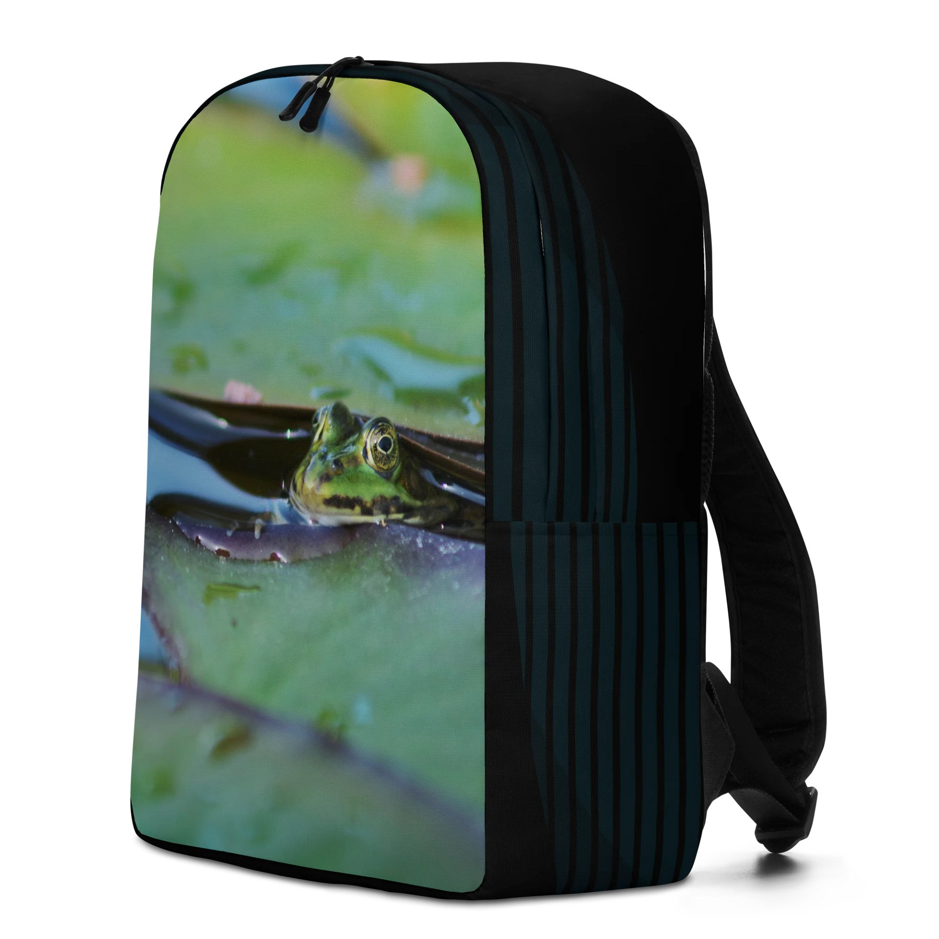 Design-backpack - Frog under lily pad (Dark Design) product image (4)